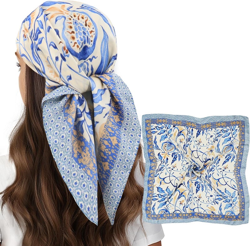 vimate Head Scarf for Women Hair 27'' Square Satin Silk Feeling Bnadana Neck Scarf Handbag Accessories Etc - Image 2